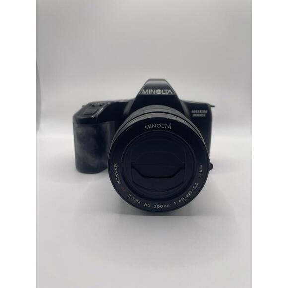 Boîtier Argentique Minolta Maxxum 3000i Avec Flash 2000xi – état Correct, Fonctionnel